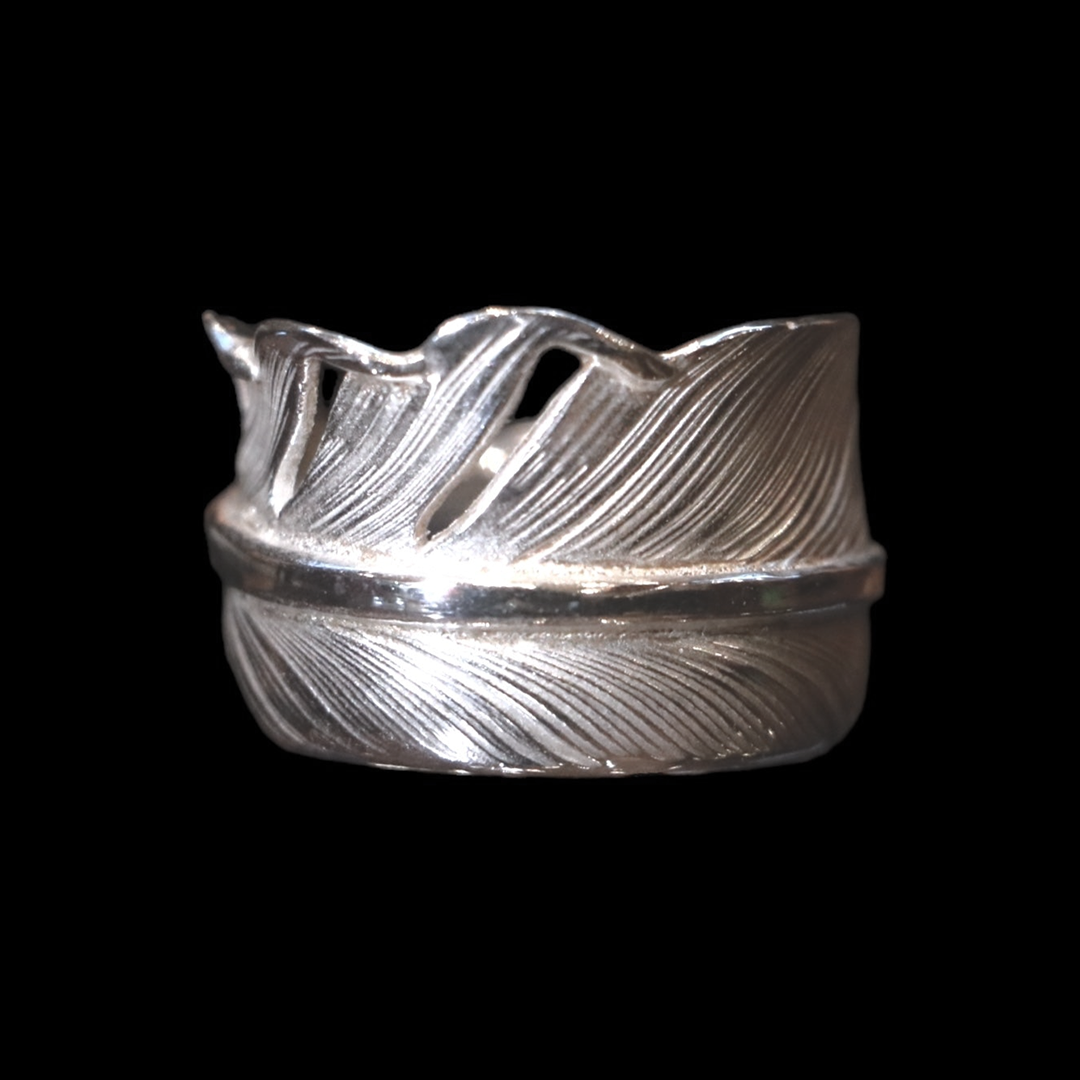 高瀬豪太 Sunshine Studio - 925 Silver Feather Ring L_1