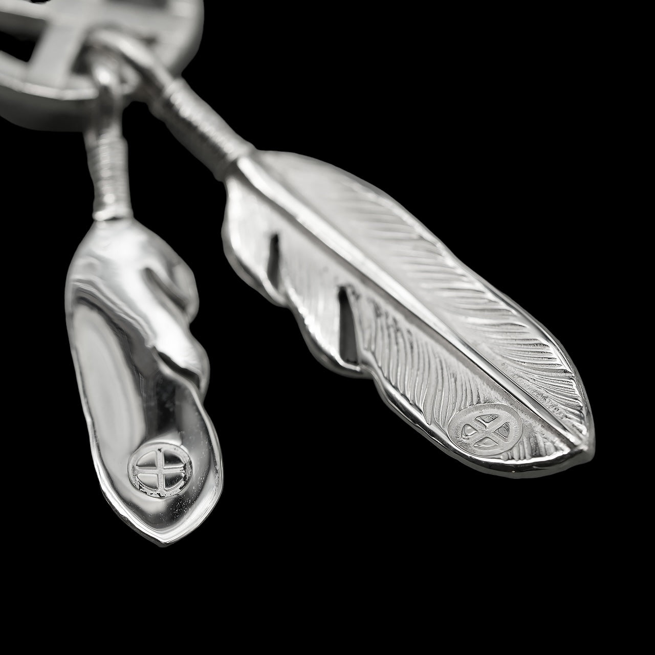 高瀬豪太 Sunshine Studio - Silver Feather Silver Wheel Combination Pendant (S) & (XS)_2