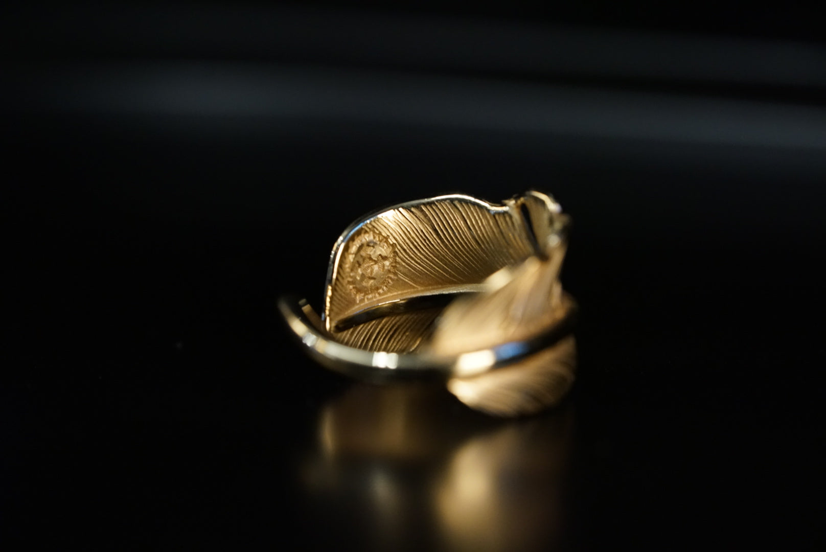 高瀬豪太 Sunshine Studio 18K Gold Feather Ring L_3