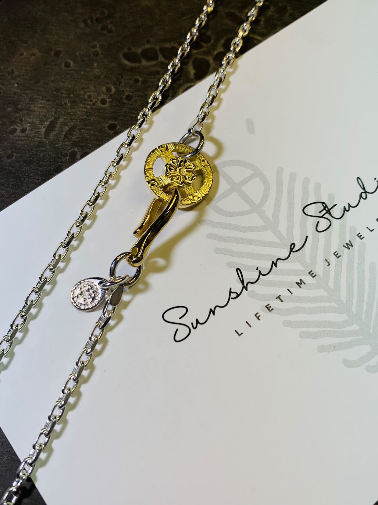 高瀬豪太 Sunshine Studio - 18K Hana Gold Wheel & Gold Hook Chain Set_4