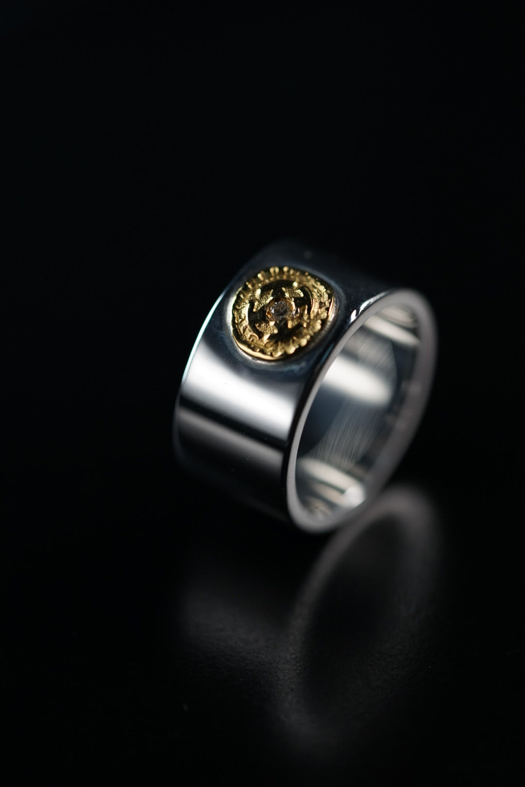 高瀬豪太 Sunshine Studio - 24K Gold Point Ring w/ Diamond_3