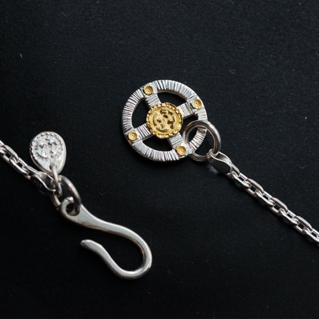 高瀬豪太 Sunshine Studio - 24K Gold Point Wheel Silver Chain_1