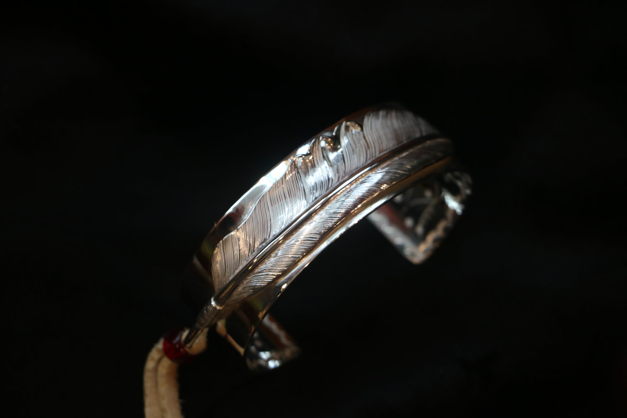 高瀬豪太 Sunshine Studio - Silver Feather Plain Bangle_1
