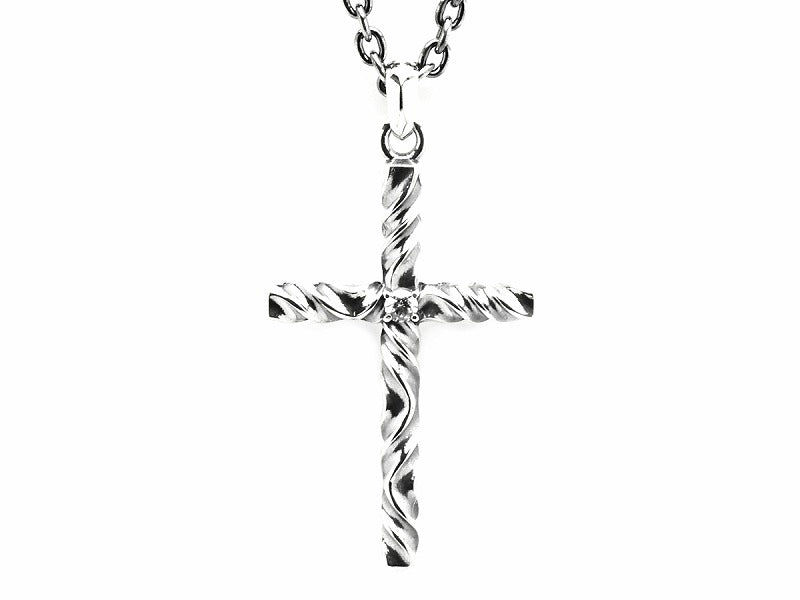 Reverse Twist Cross : Large Pendant