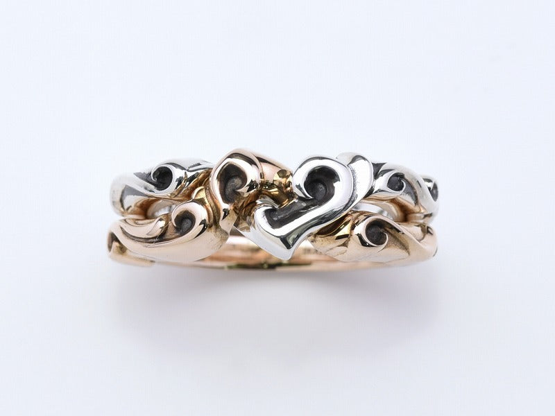 Deal Design Heart Gimmel Ring