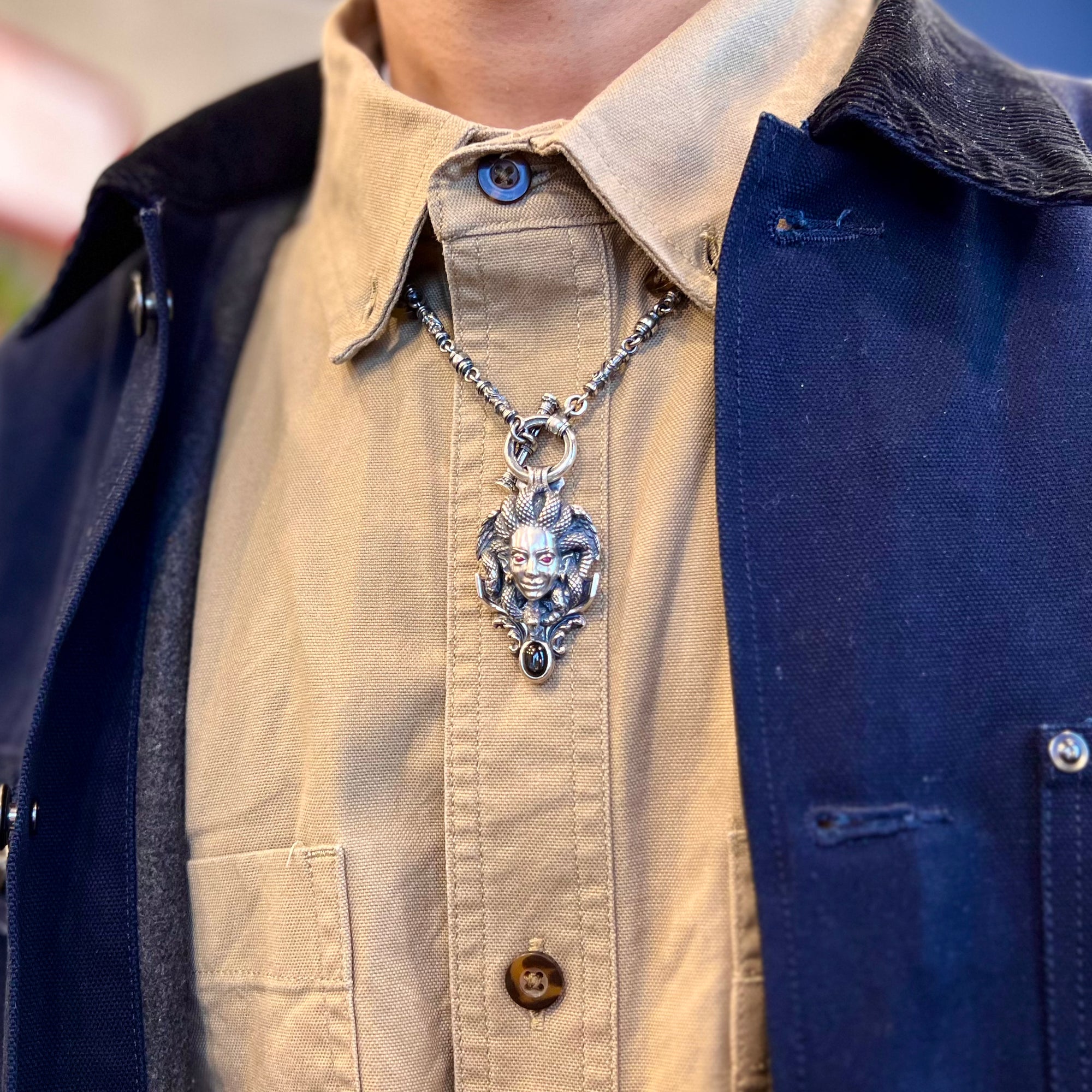 Guardia Medusa Pendant w/ Chain