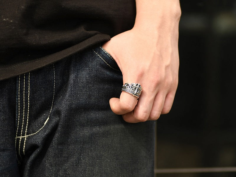 Melt Crown Wide Ring