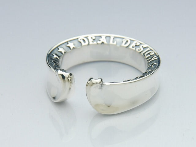 Coin Hole Horseshoe Ring