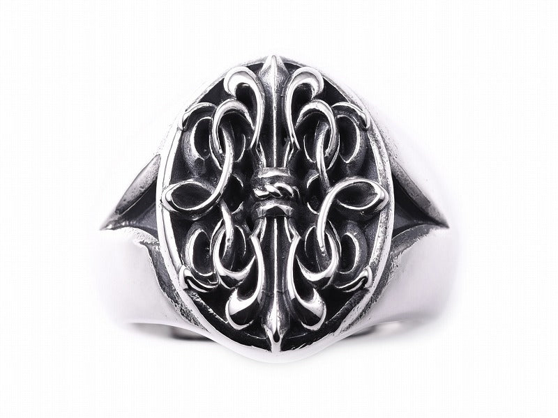 Oval Signet wide Ring