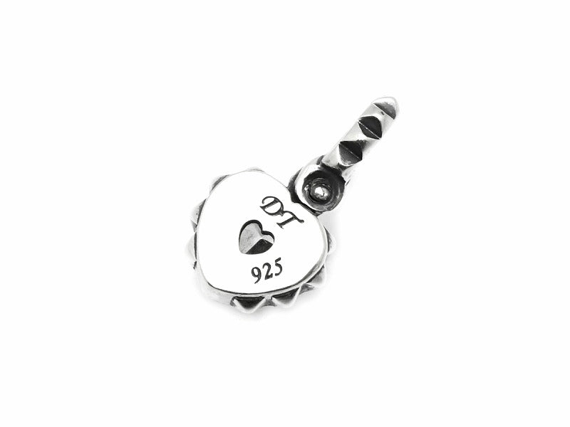 Tiny Pain Heart ( Silver ) Pendant