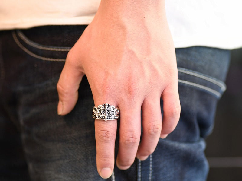 Melt Crown Wide Ring