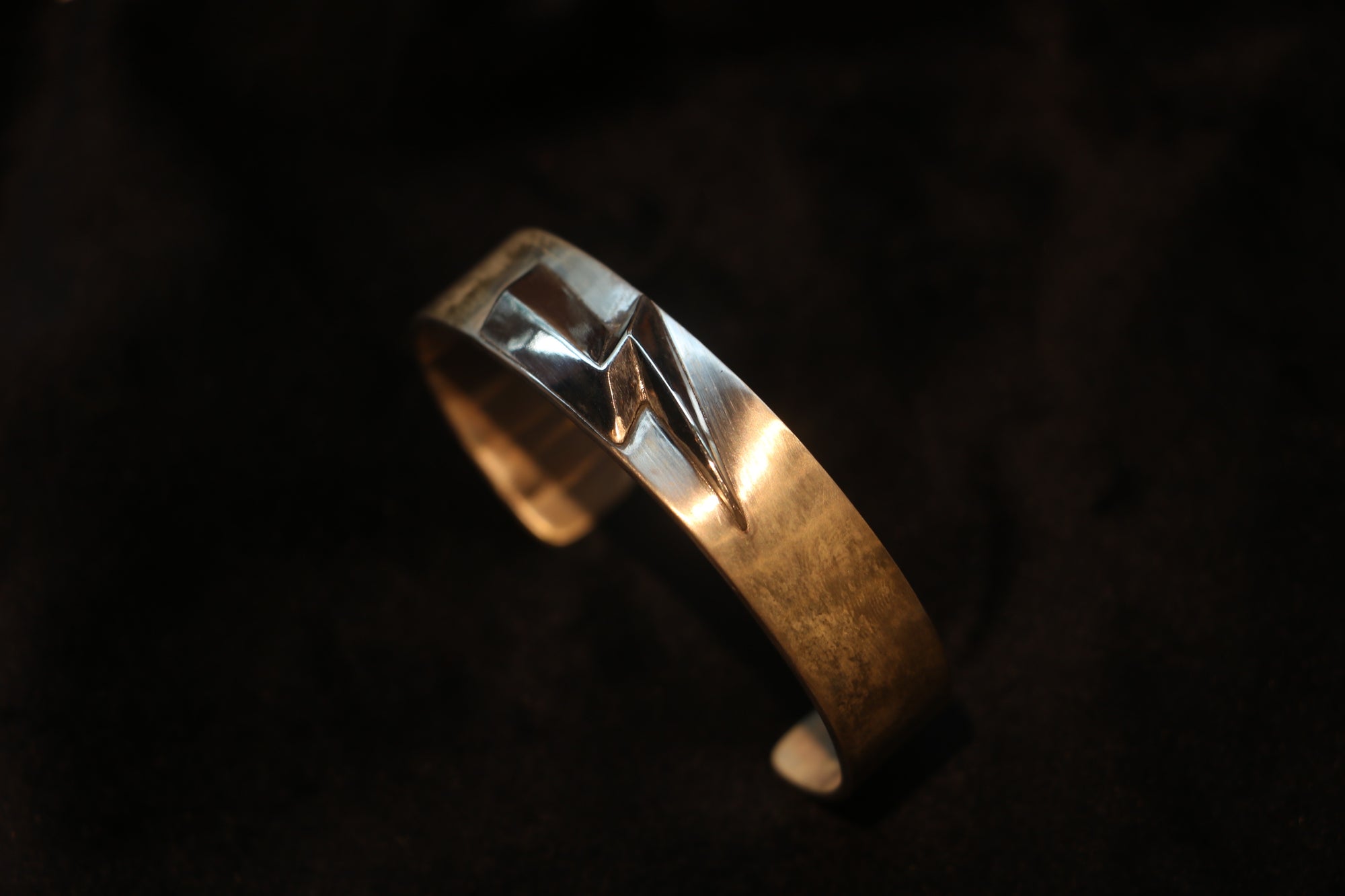 Nine Metal 925 Silver Lightning Bangle