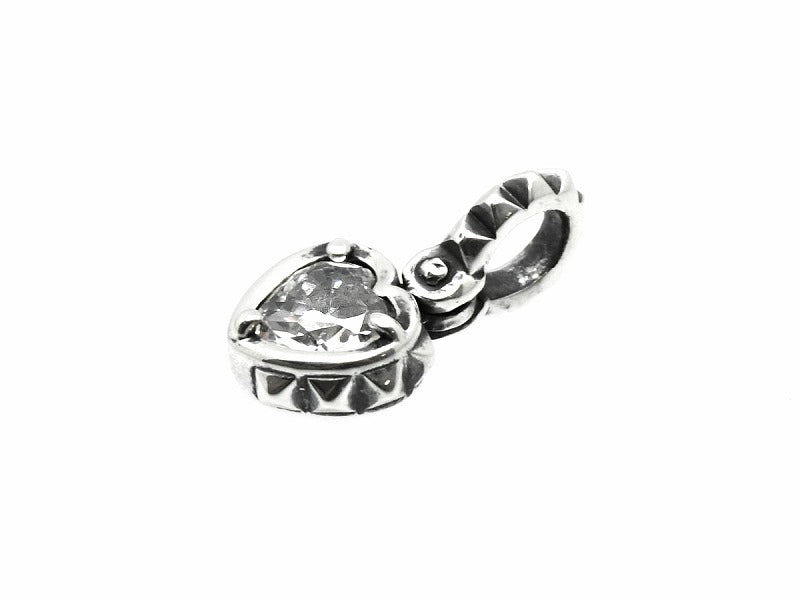 Tiny Pain Heart ( Silver ) Pendant