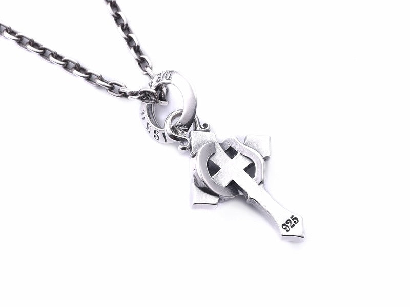 Deal Design Fake Layered Cross Pendant