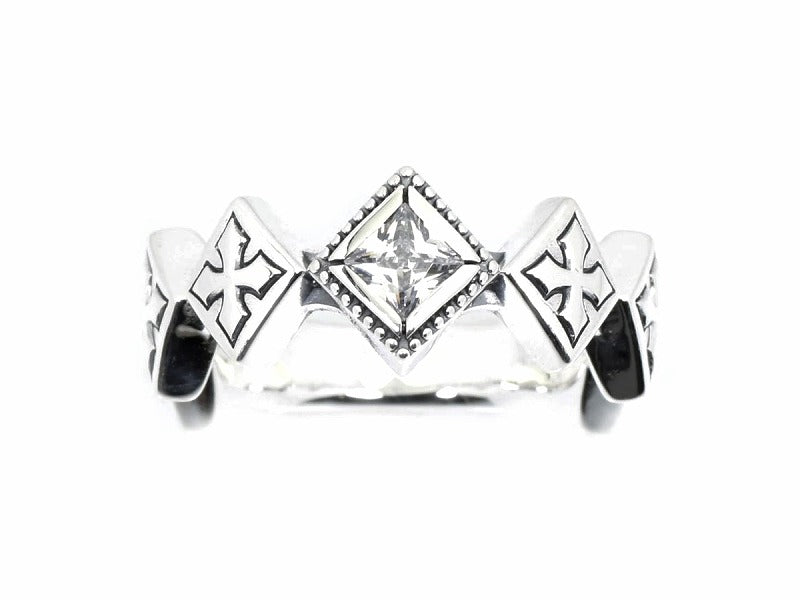 Deal Design Diamond Cross Ring