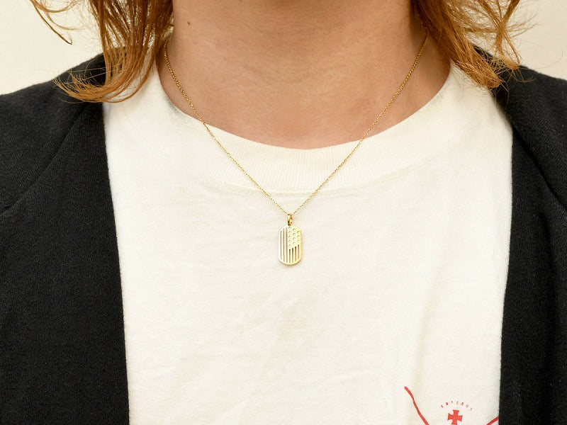 Cross & Stripes : K10 Pendant