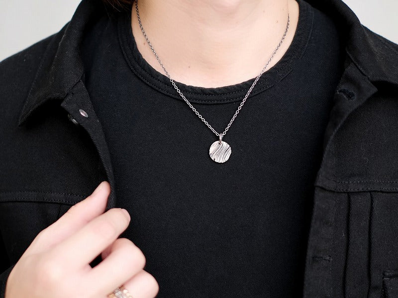 Deal Design Drape Cut Coin Pendant