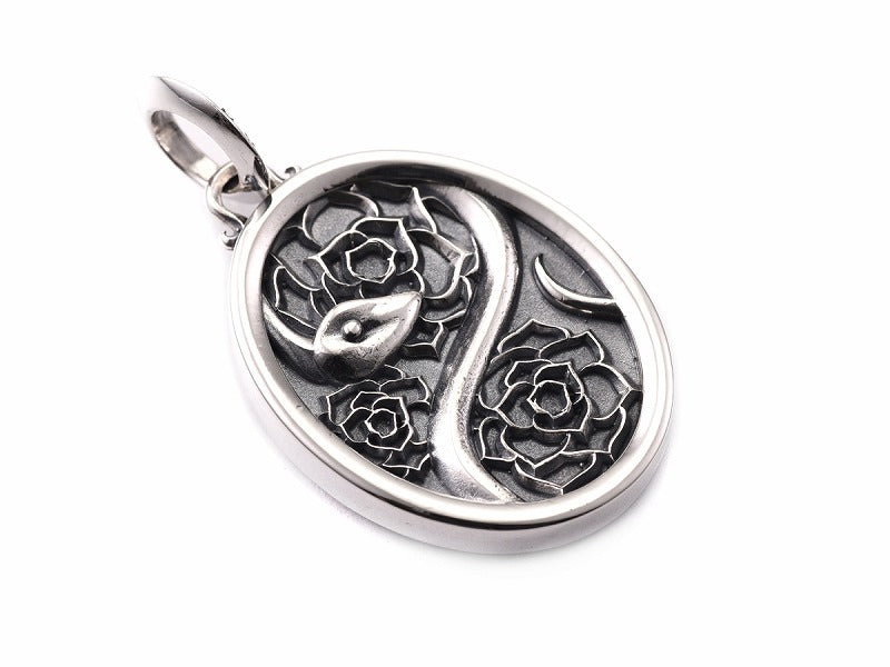 Garden Snake Coin Pendant