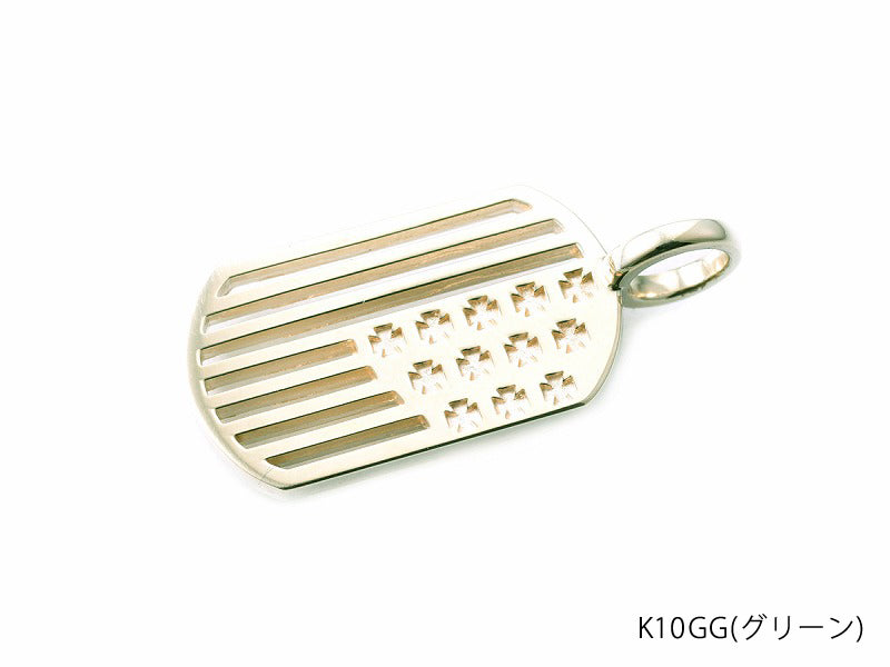 Cross & Stripes : K10 Pendant