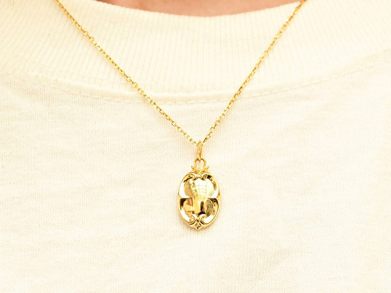 Tiny Mirror Bug Pendant