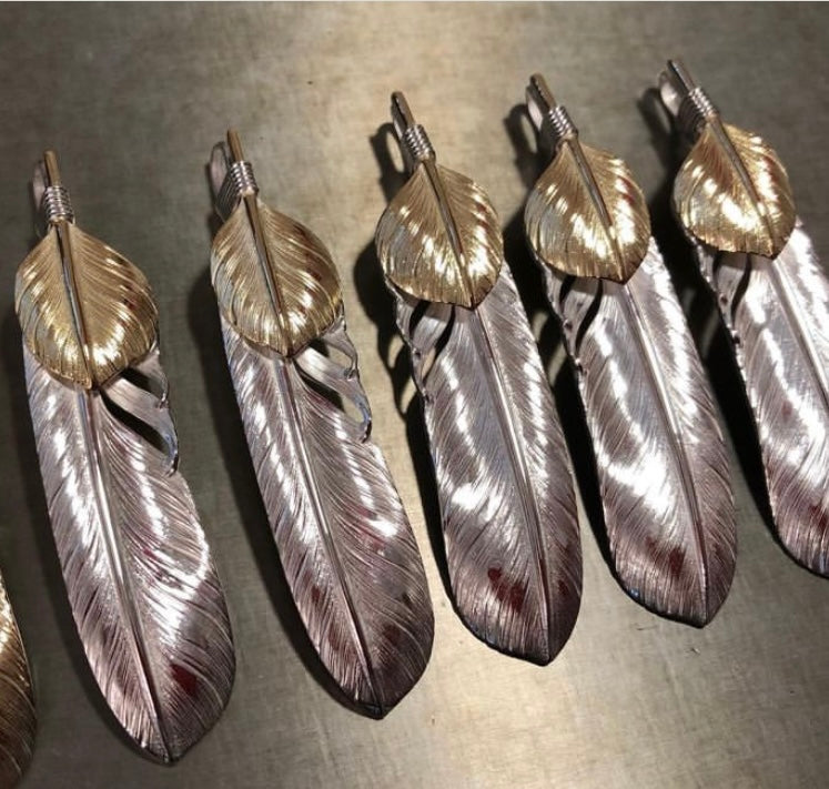 Albatory Top Gold Feather M