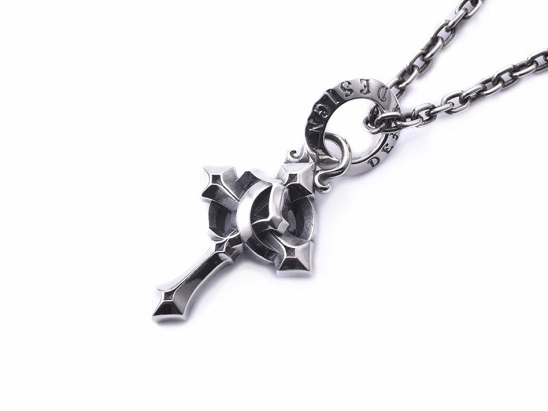 Deal Design Fake Layered Cross Pendant