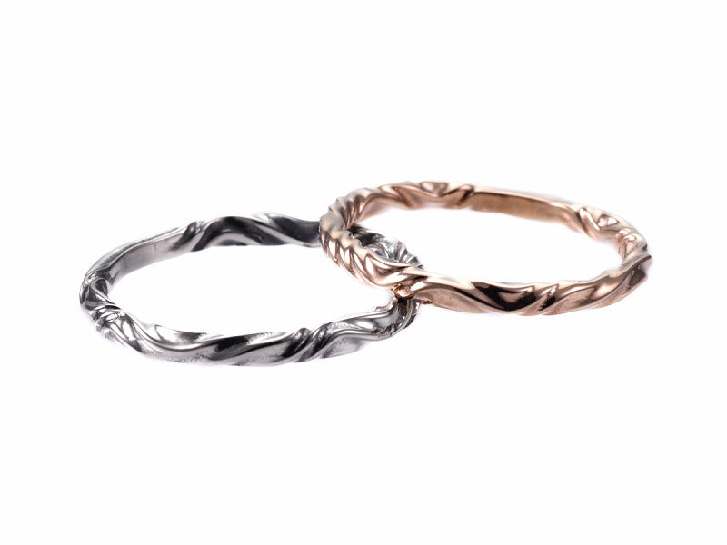 Deal Design Reverse Twist 2mm 10K Gold Ring