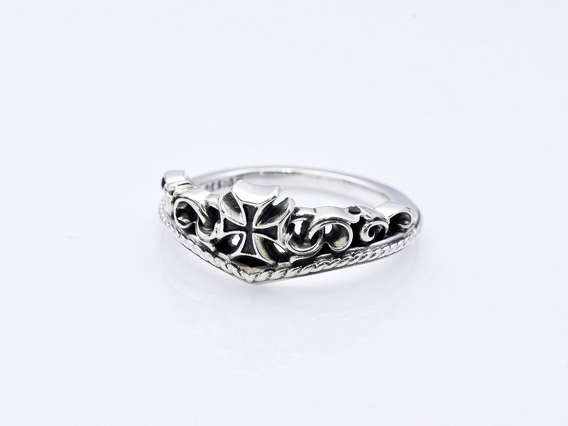 Deal Design Gate Tiara Cross Ring