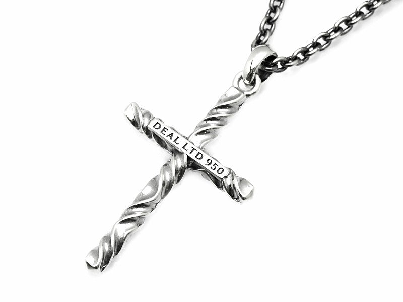Reverse Twist Cross : Large Pendant