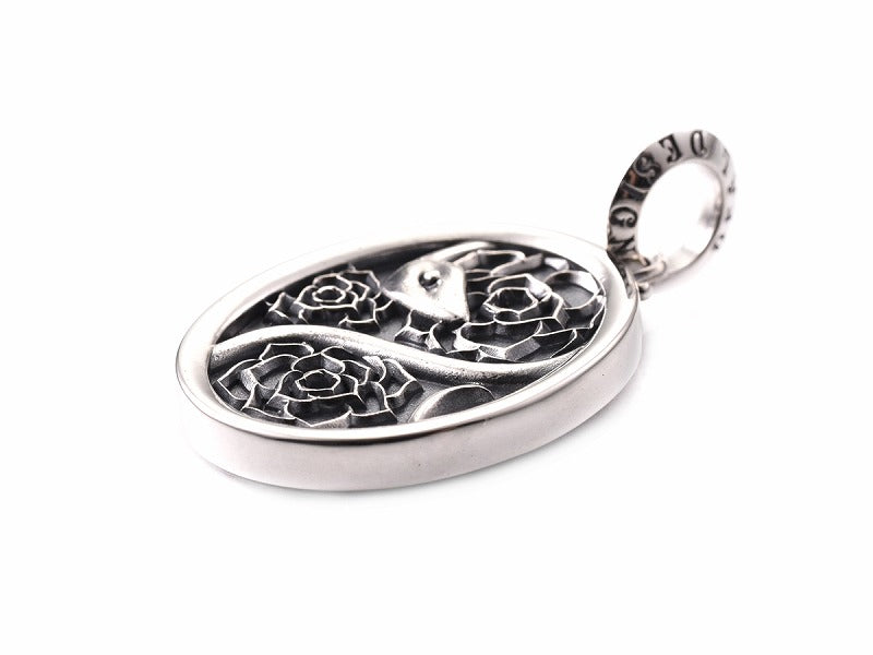 Garden Snake Coin Pendant