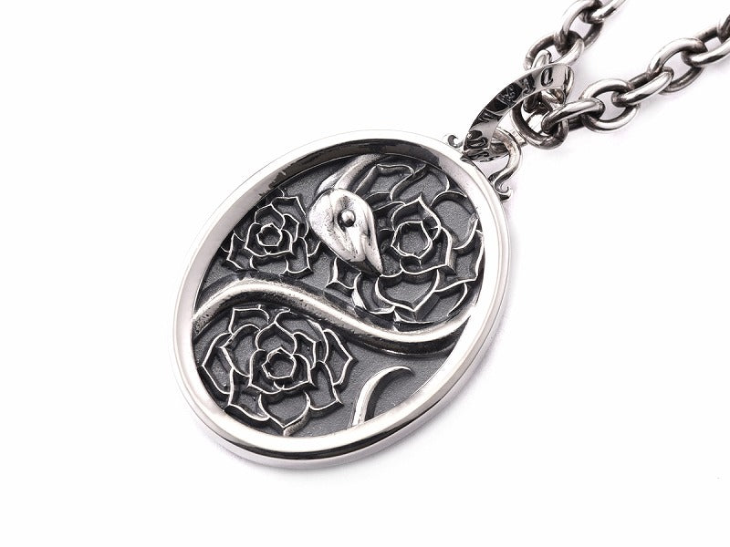 Garden Snake Coin Pendant