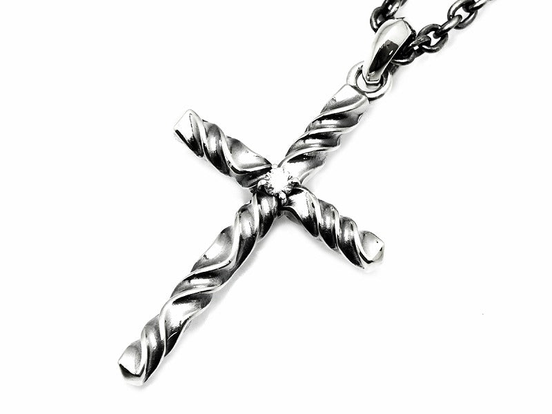 Reverse Twist Cross : Large Pendant