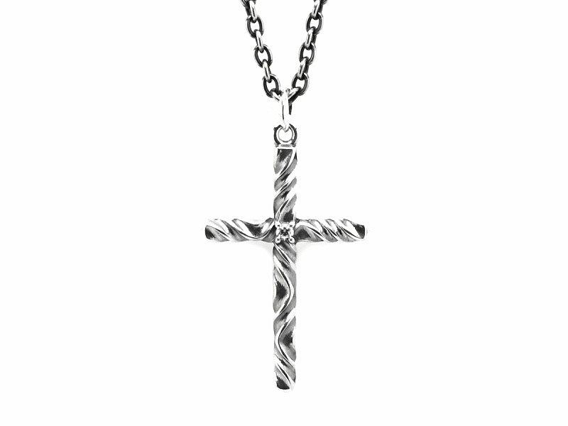 Reverse Twist Cross :Small 吊墜
