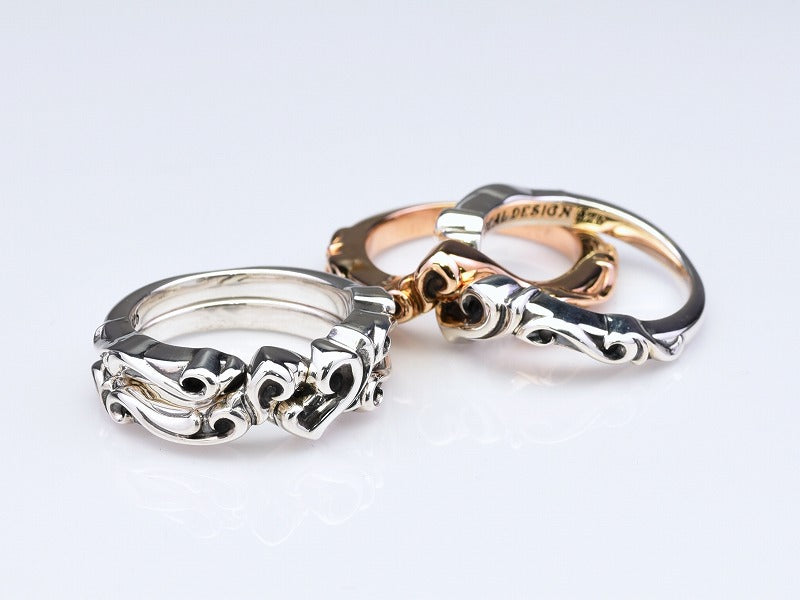 Deal Design Heart Gimmel Ring