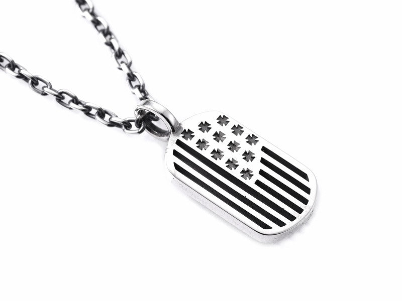 Cross & Stripes Pendant
