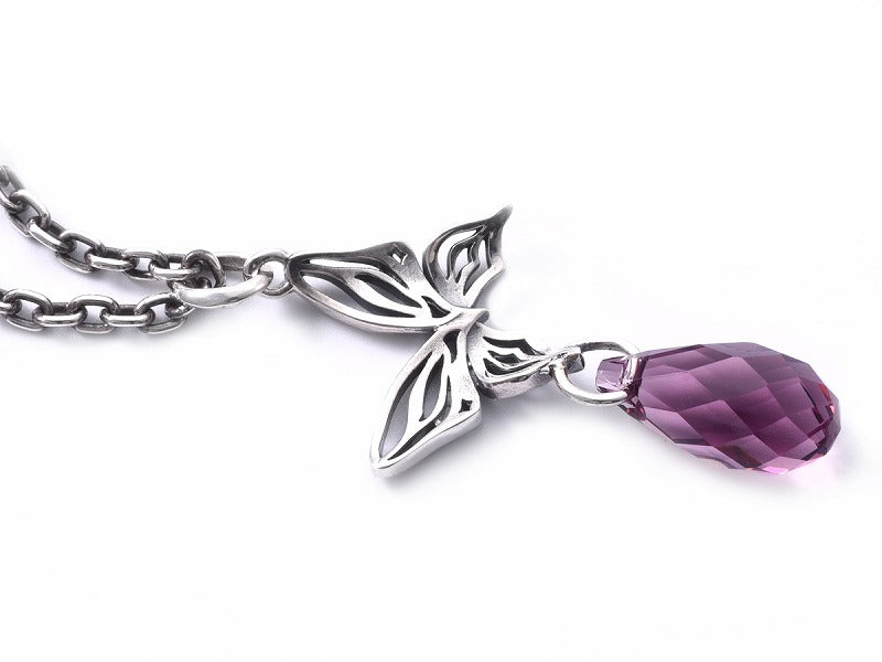 Deal Design Crystal Drop Butterfly Pendant