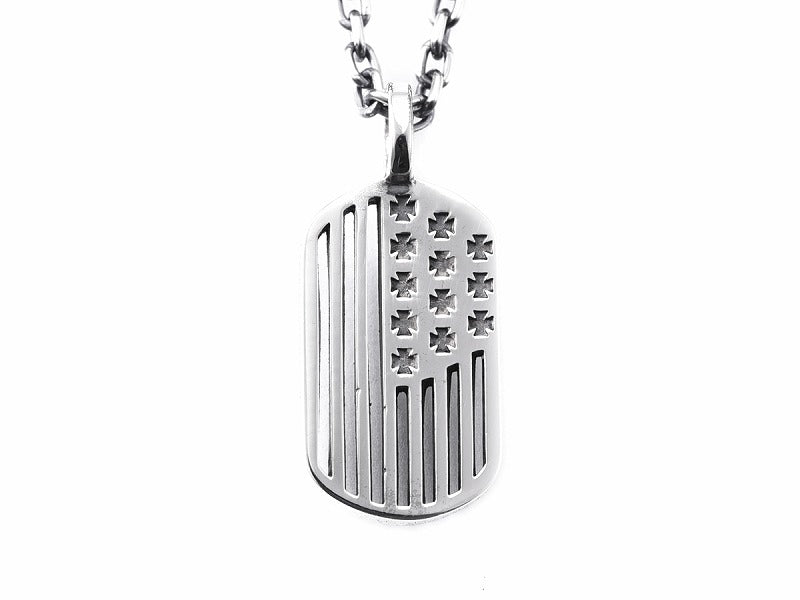 Cross & Stripes Pendant
