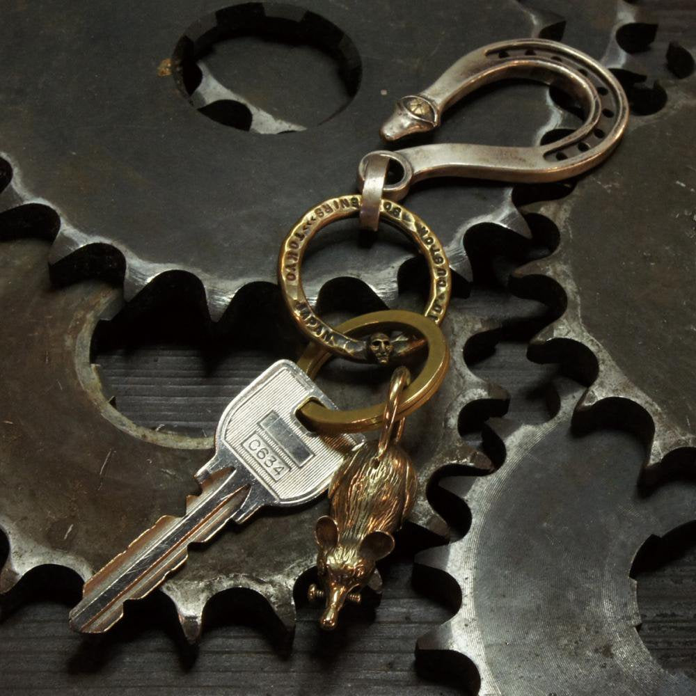 ROAD Busy Work Rat Brass Key Holder 4