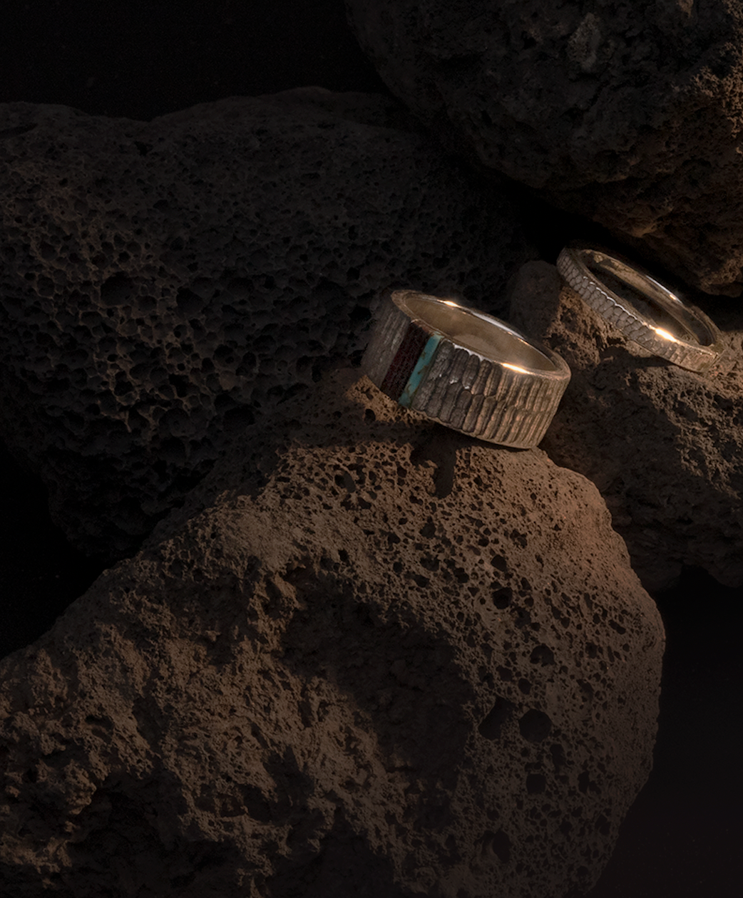 高瀬豪太 Sunshine Studio - 10mm Annual Ring Turquoise inlay_5