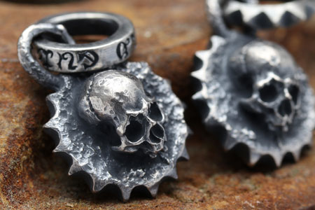 Mad Cult hk Death Sprocket 骷髏吊墜
