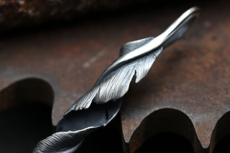 Mad Cult Twist Feather Pendant