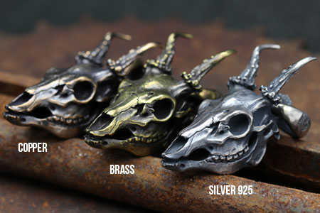 Mad Cult hk Deer Skull Head 鹿頭吊墜