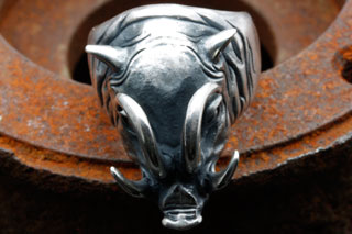 Mad Cult hk Babirusa Head R 純銀戒指