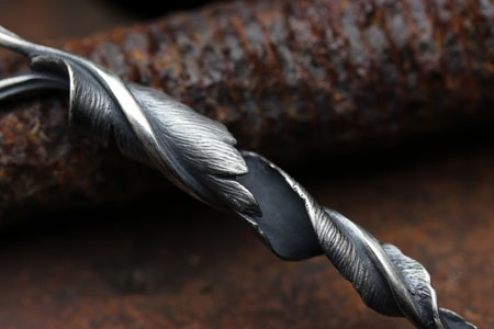 Mad Cult Twist Feather Pendant