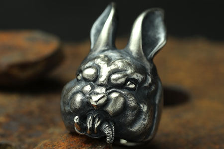 Mad Cult hk Evil Rabbit 戒指 L