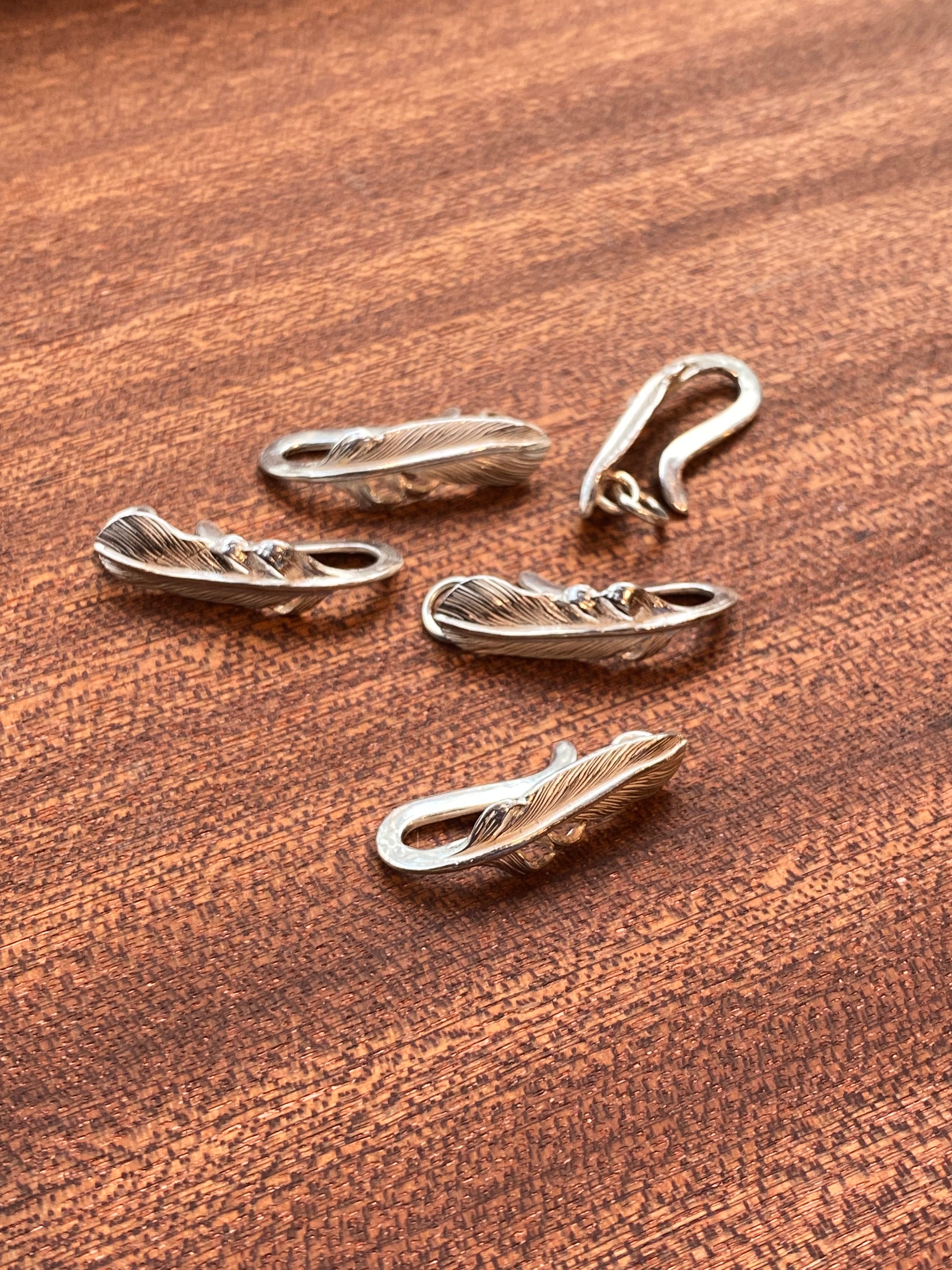 925 Silver Feather Hook