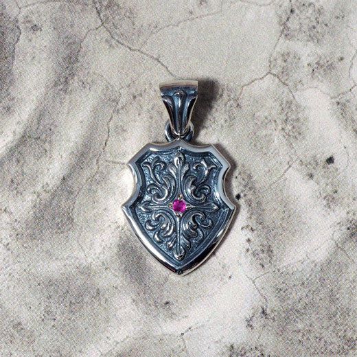 Guardia Crossed Acanthus Pendant