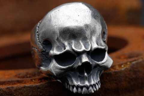 Mad Cult Murder Head 純銀戒指