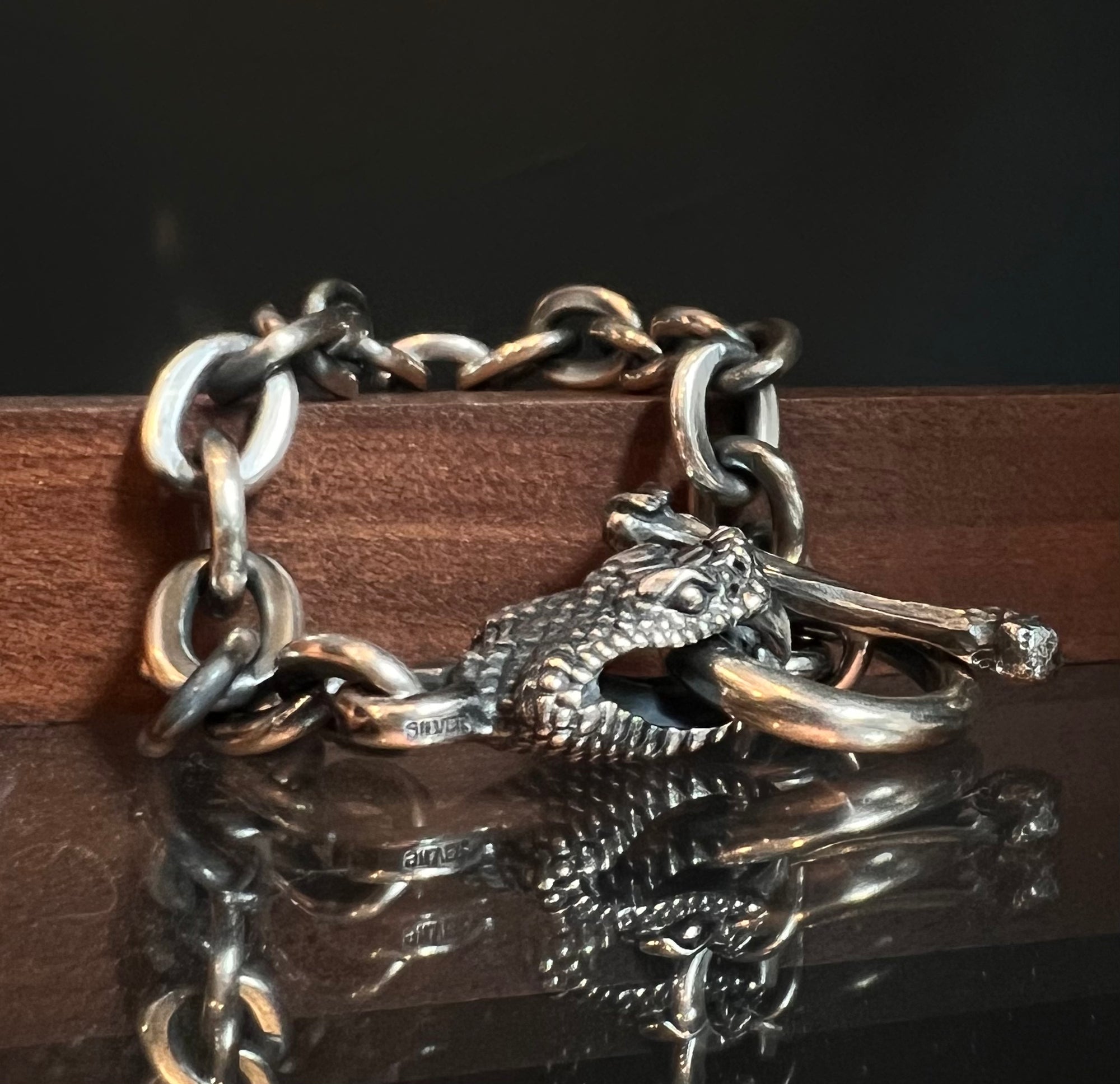 Mad Cult Murder Snake Biting Bracelet