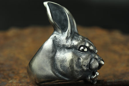 Mad Cult hk Evil Rabbit 戒指 L